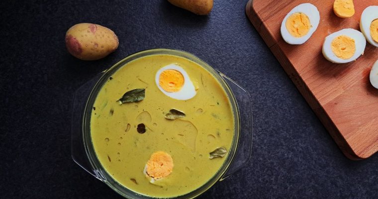 Egg and potato curry for Appam, Idiyappam