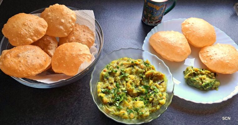 Poori and Potato masala