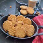 Eggless almond cookies