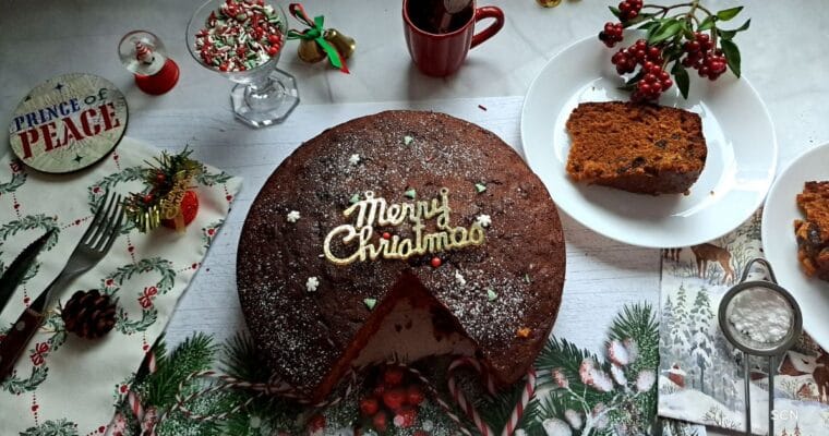Rum soaked Christmas plum cake, Plum cake