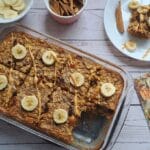 Peanut butter banana baked oatmeal, Breakfast, Oatmeal