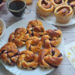 Blåbärbullar med vaniljkräm, Blueberry Buns with Vanilla Custard, Blueberry buns