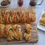 Pistagefylld vetelängd, Swedish fika bread, Fika, Pistachio filled bread