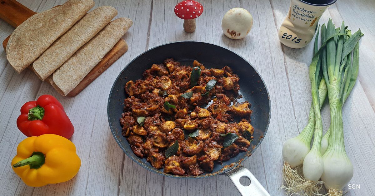 Mushroom pepper masala