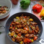 Black bean sauce chicken, chicken