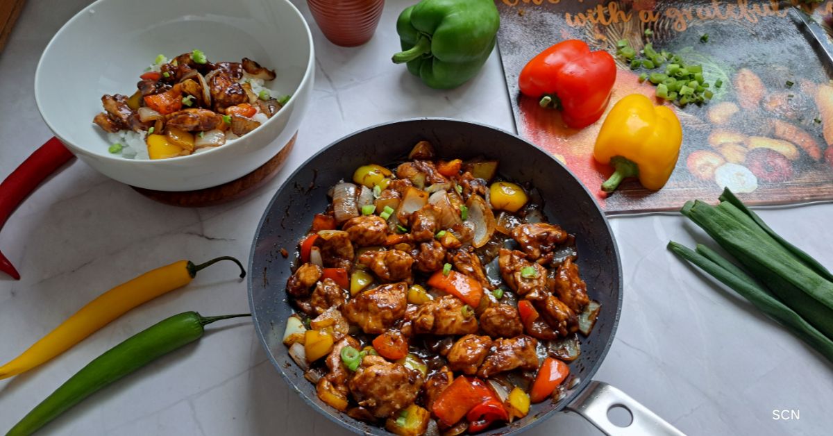 Black bean sauce chicken