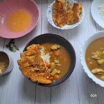 Japanese curry with chicken katsu