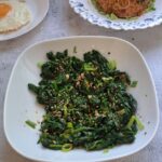 Korean spinach side dish, Sigeumchi Namul