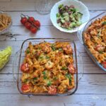 Baked pasta with minced meat and cheese, Baked pasta