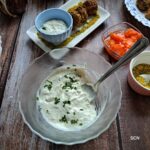 Roasted garlic yoghurt dip, yoghurt dip, Roasted garlic