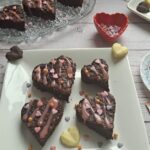Chewy chocolate brownies, Brownies, Heart-shaped brownies