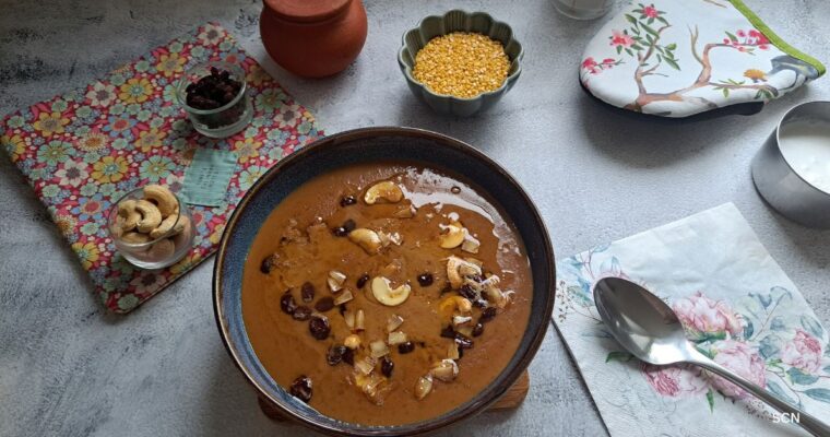 Paruppu Payasam (Moong Dal Payasam)