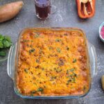 Baked potatoes & creamy chicken casserole, Chicken casserole