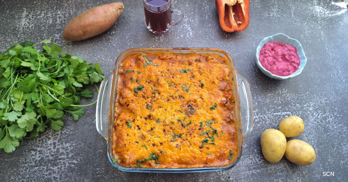Baked Potato & Creamy Chicken Casserole