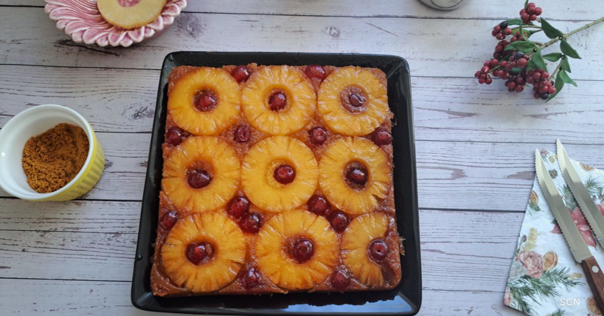Pineapple upside-down cake