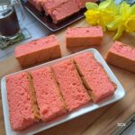 Rose milk tea cake, Tea cake
