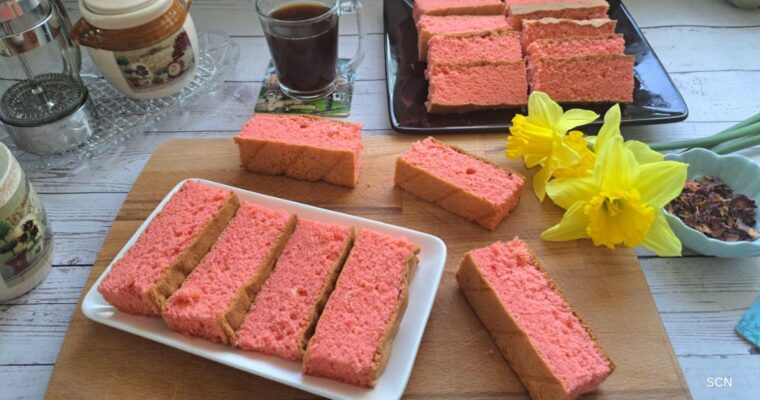 Rose milk tea cake