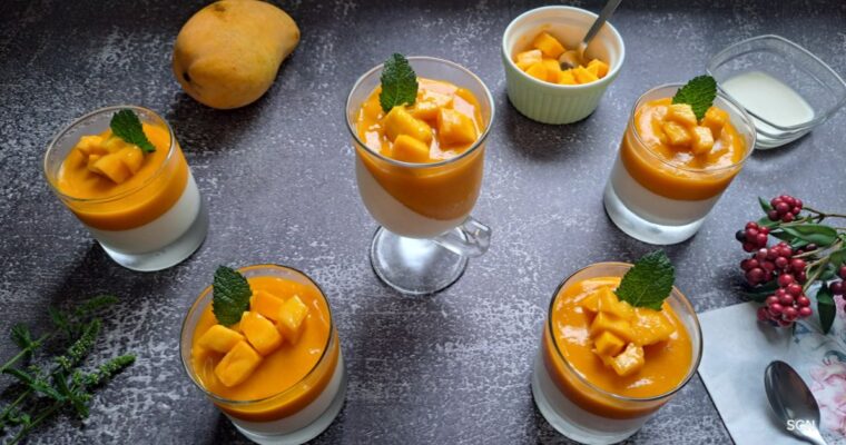 Mango panna cotta