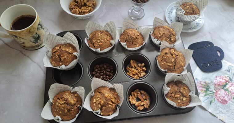 Coffee Walnut Muffins