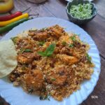 Kerala style prawn biryani, Prawn biryani, Biryani