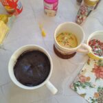 Vanilla and chocolate mug cakes, Mug cakes, Vanilla mug cake, chocolate mug cake