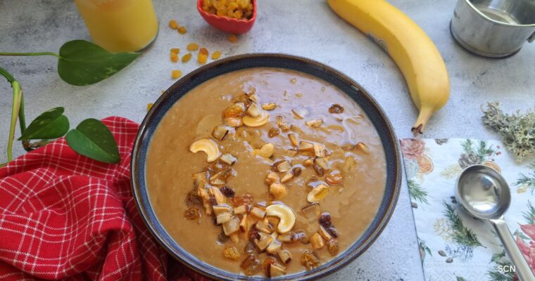 Pazham Pradhaman (Kerala Style Banana Payasam)